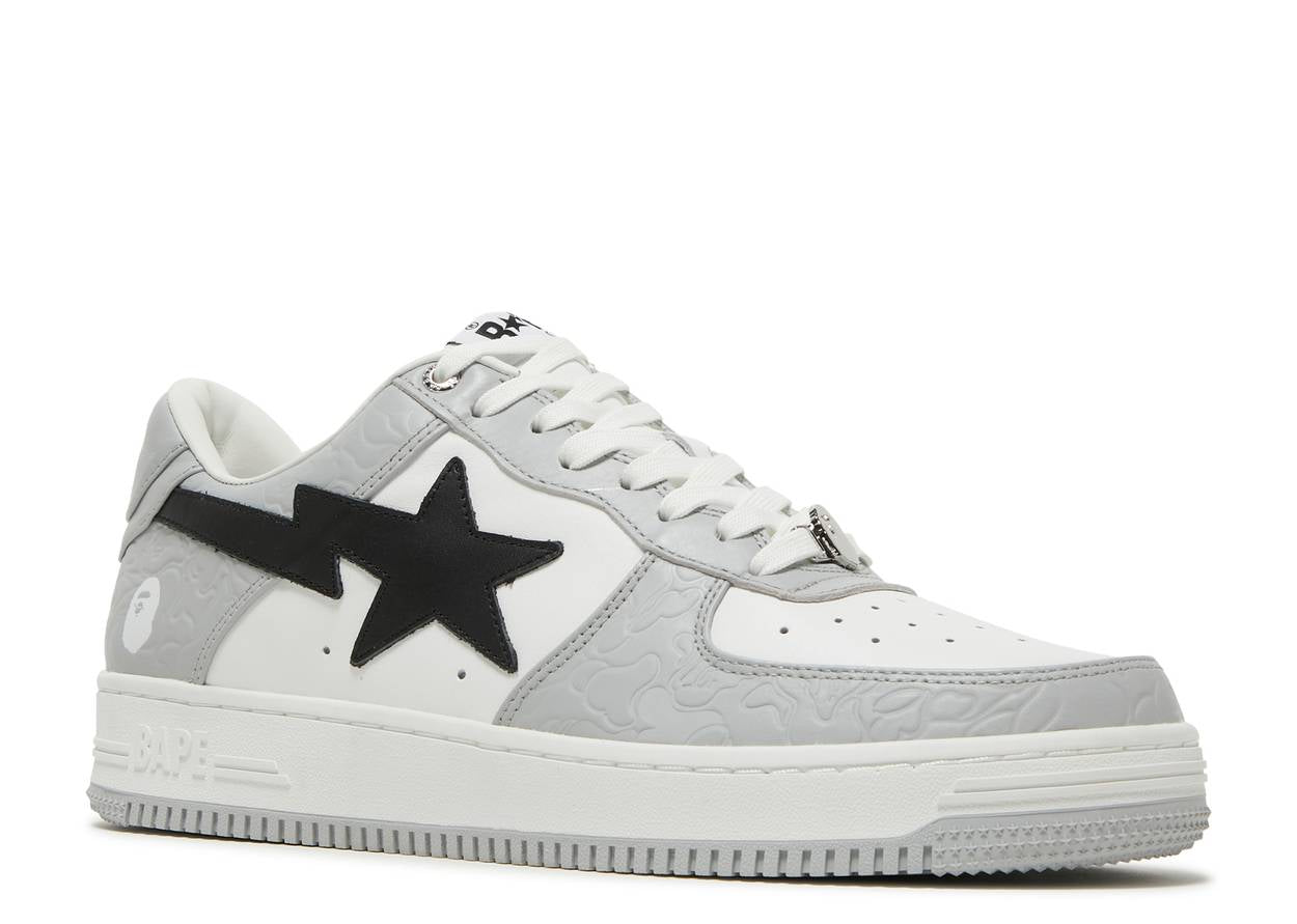 A Bathing Ape Bape Sta Low Grey White