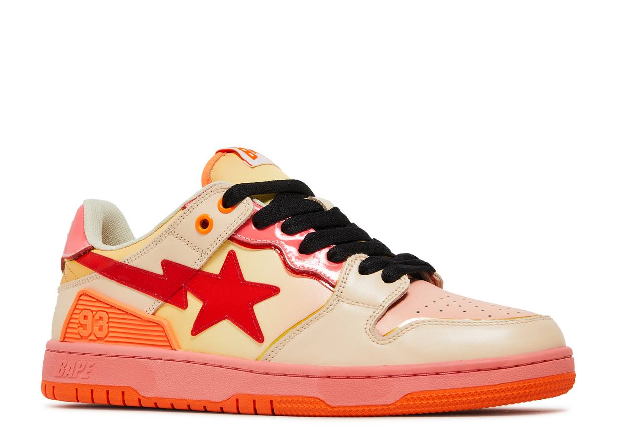 A Bathing Ape Bape Sta Low SK8 Orange