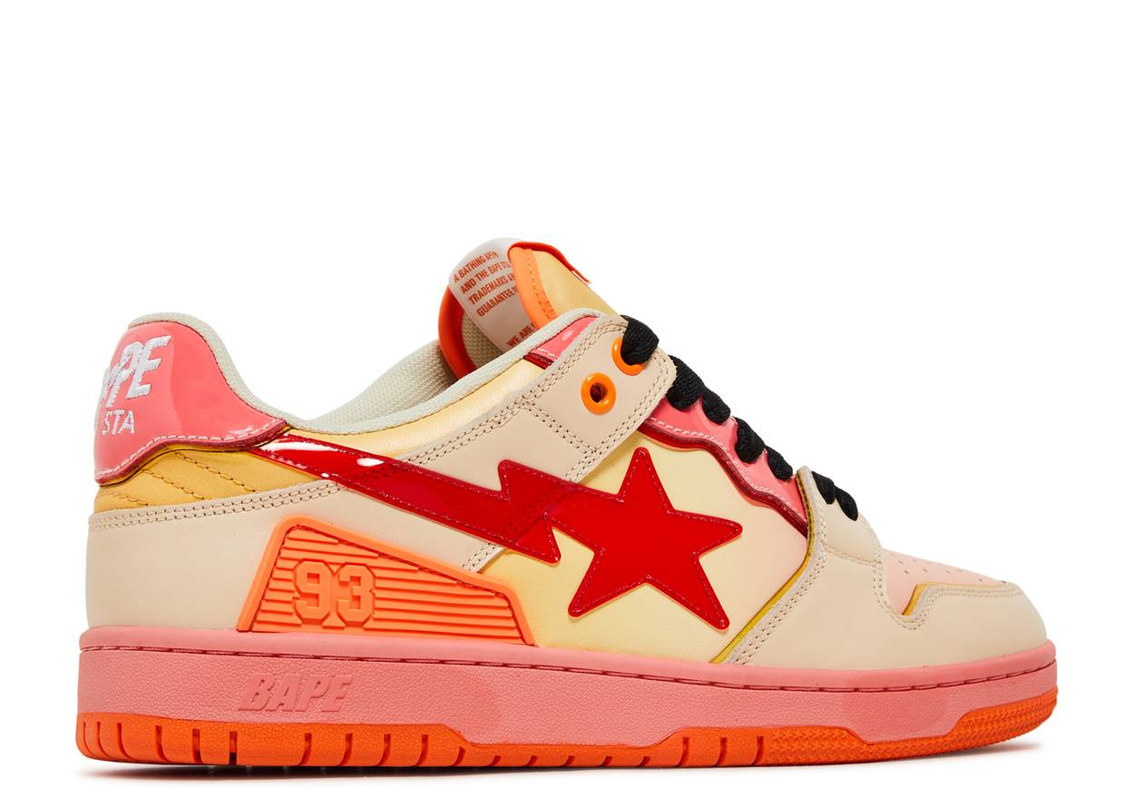 A Bathing Ape Bape Sta Low SK8 Orange