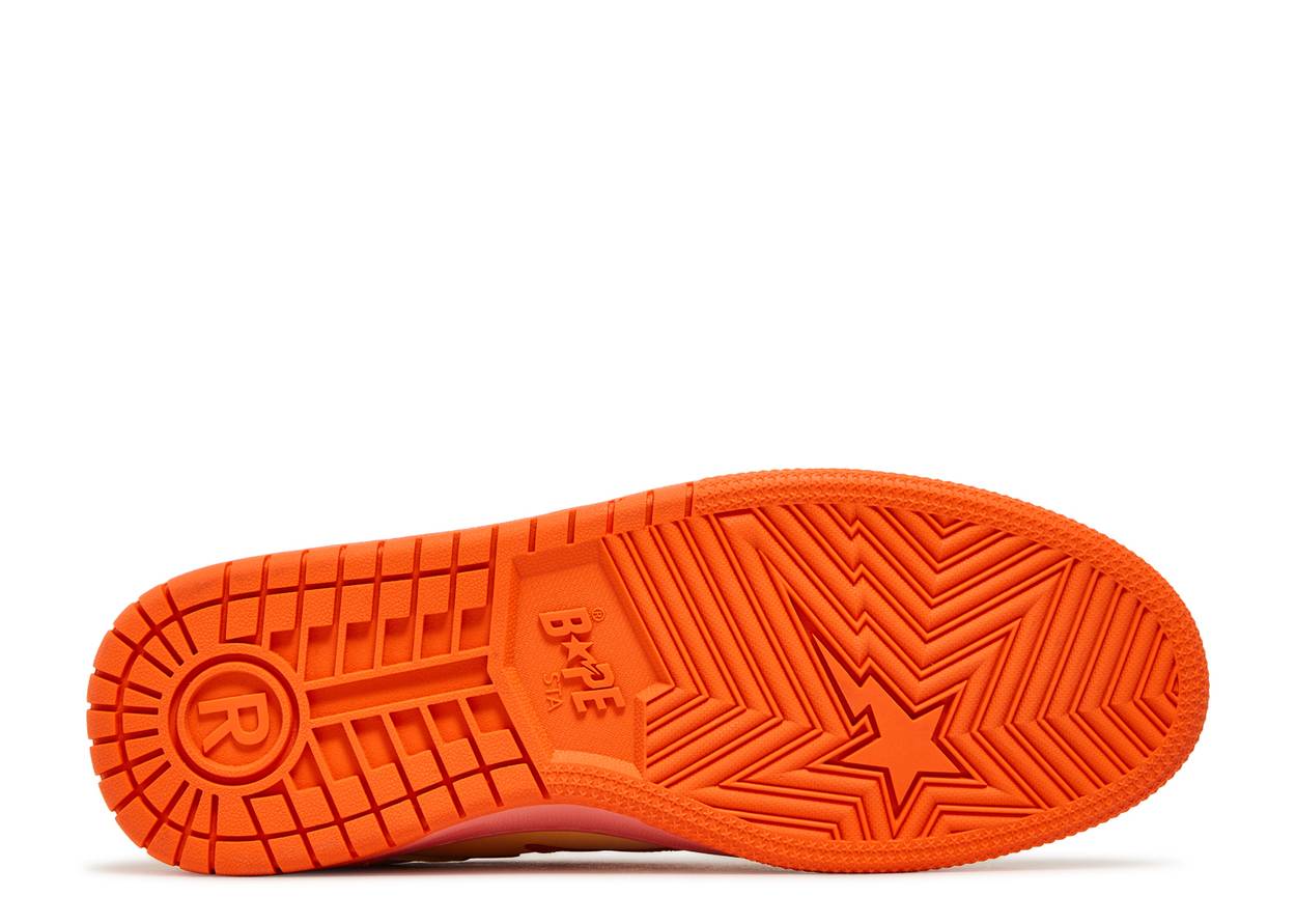 A Bathing Ape Bape Sta Low SK8 Orange