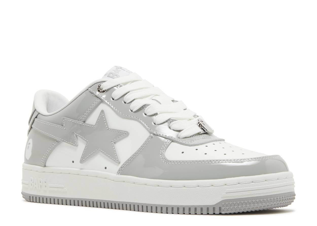 A Bathing Ape Bape Sta Low Grey Patent